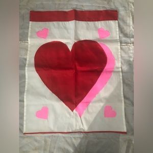 Vintage  HEARTS Flag or Banner Wedding Love or any romantic occasion